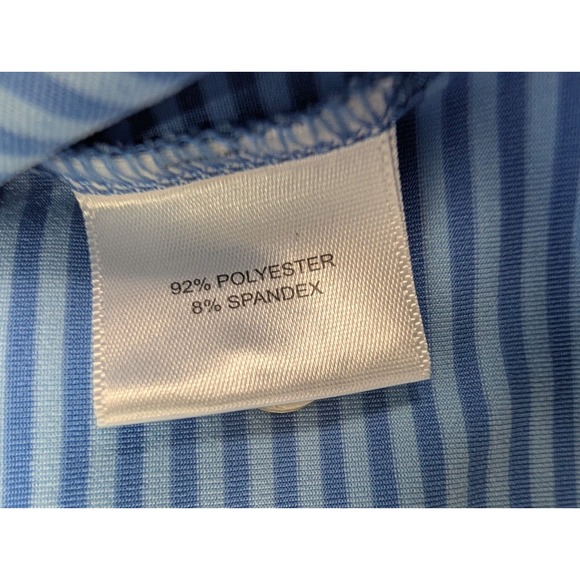 Peter Millar Summer Comfort Shirt Men's XL Blue Striped Polo Shirt Golf *Read - Picture 8 of 10